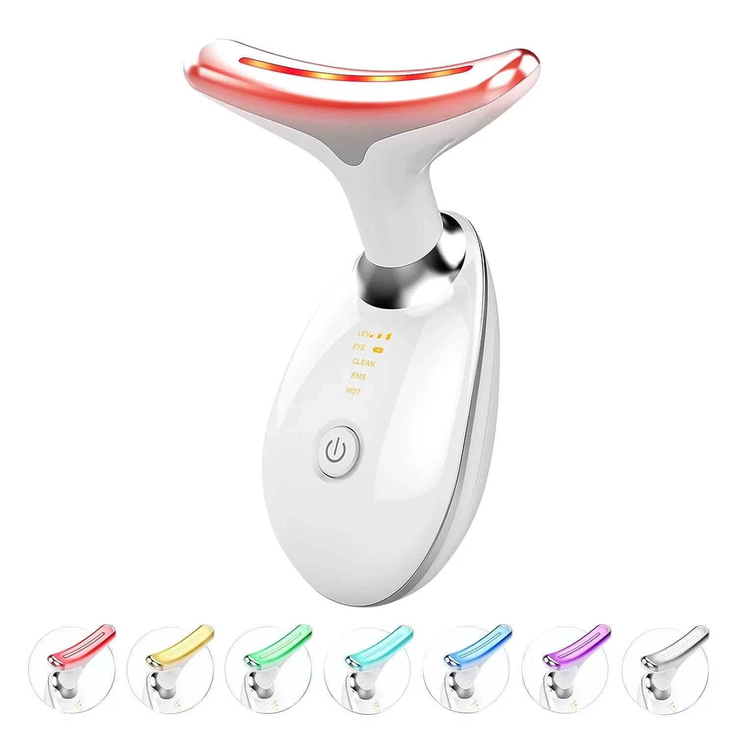 LED facial and neck massager